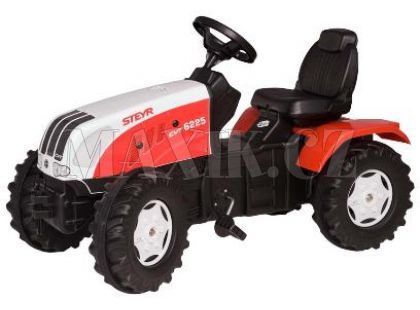 Šlapací traktor Steyr CVT 170 - červenobílý