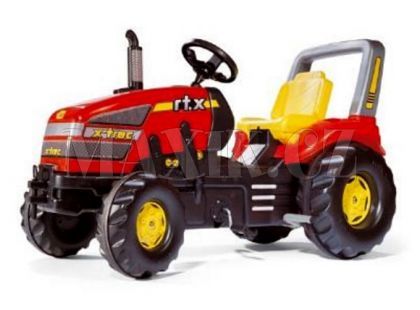 Šlapací traktor X-Trac s řadící pákou - červený