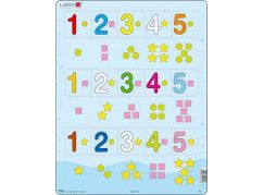 Larsen Puzzle Čísla 1-5 s grafickými znaky
