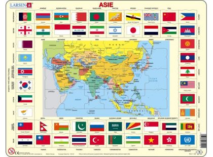 Larsen Puzzle Mapa Asie
