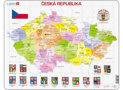 Larsen Puzzle mapa České Republiky