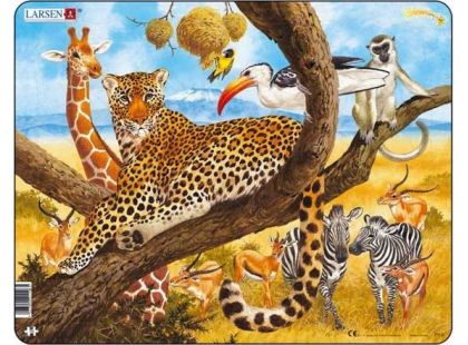 Larsen Puzzle Zvířata v Africe - Leopard