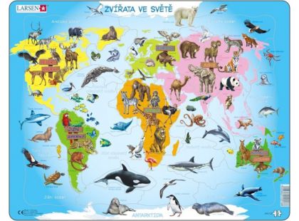 Larsen Puzzle Zvířata ve světě