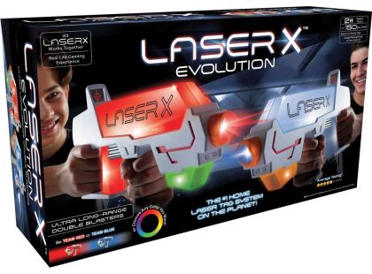 LASER X Long Range evolution sada pro 2 hráče dosah 150 metrů - Poškozený obal