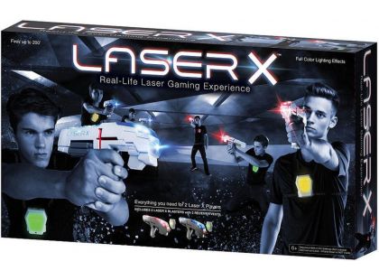 Laser-X pistole na infračervené paprsky dvojitá sada - Poškozený obal
