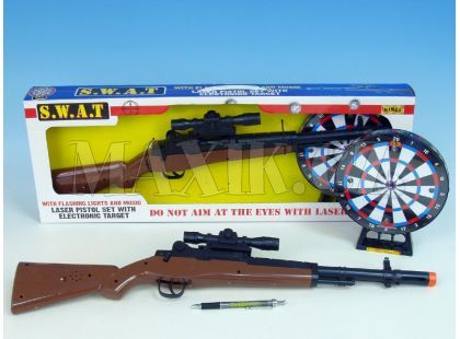 Laserová puška 65cm + terč 18cm