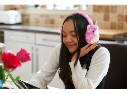 Lazerbuilt Squishmallows Plush Bluetooth Headphones - Lola