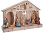 LED dřevěný betlém, 30 x 21 cm, 7 x LED, 2 x AA 2