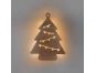 LED nástěnná dekorace vánoční stromek, 24 x LED, 2 x AA 3