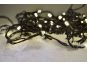 LED venkovní vánoční řetěz, 100 LED, 10 m, 3 m přívod, 8 funkcí, IP44, 3 x AA, teplá bílá 2