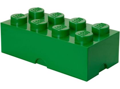 LEGO Box na svačinu 100x200x75mm Tmavě zelená