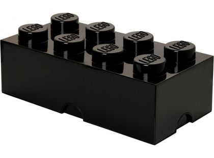 LEGO Box na svačinu 10x20x7,5cm Černá