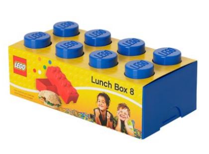 LEGO Box na svačinu 10x20x7,5cm Modrá