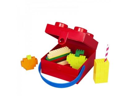 LEGO® box s rukojetí červená