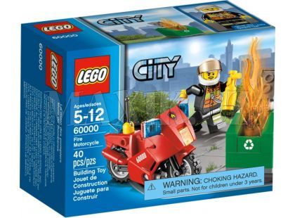 LEGO City 60000 Hasičská motorka