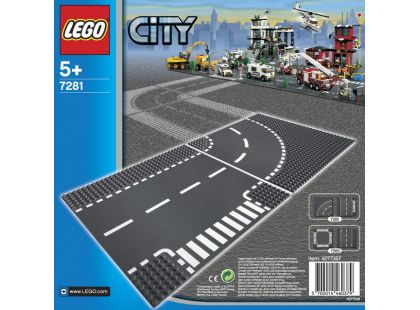 LEGO City 7281 Křižovatka ve tvaru T a zatáčky