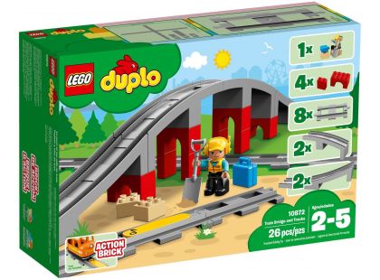 LEGO® DUPLO® 10872 Doplňky k vláčku – most a koleje