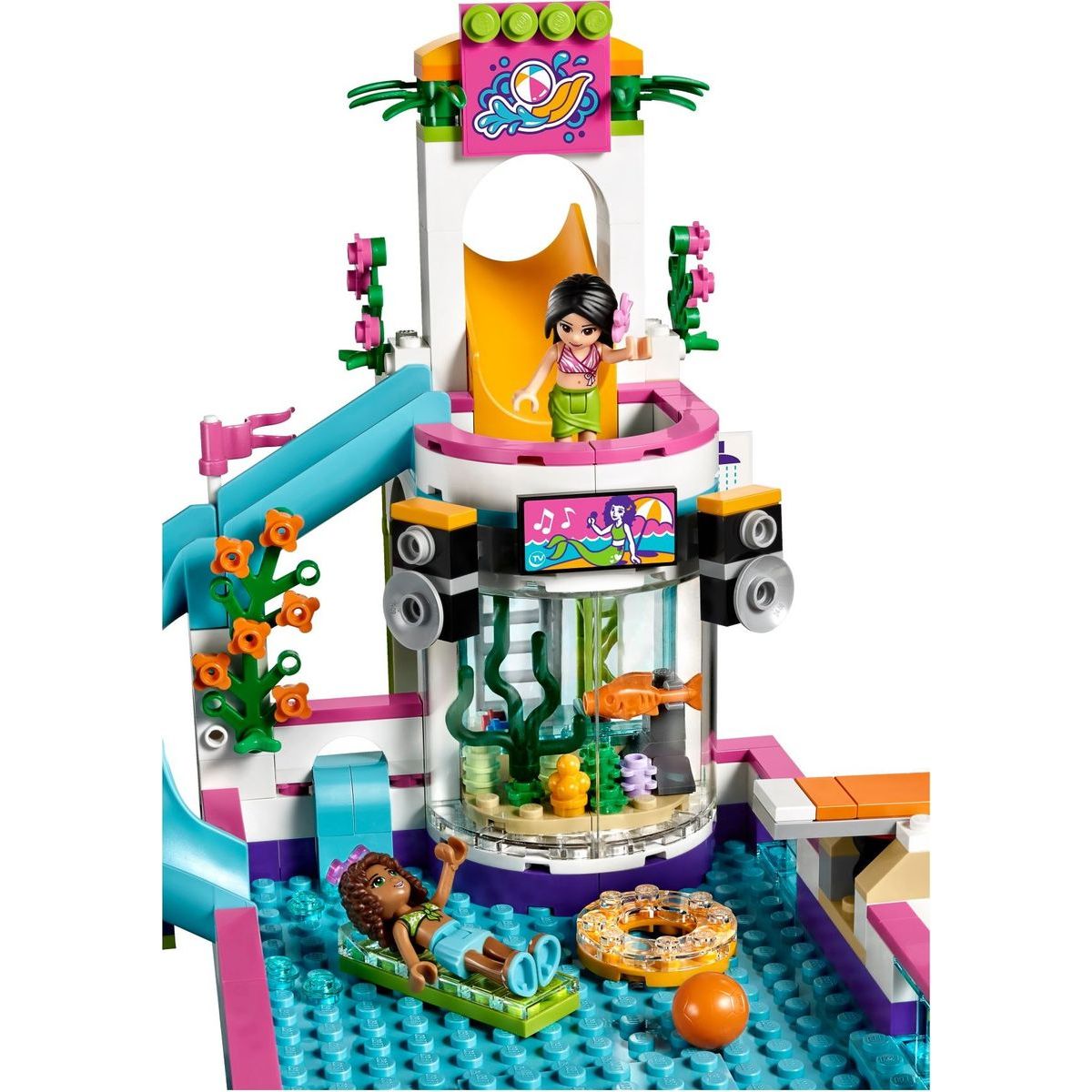 LEGO Friends 41313 Letní bazén v městečku Heartlake ...