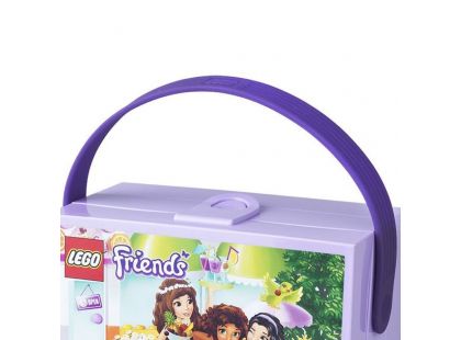 LEGO Friends box s rukojetí fialový