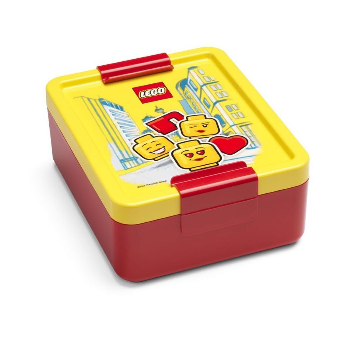 LEGO® Iconic Girl box na svačinu - žlutá červená