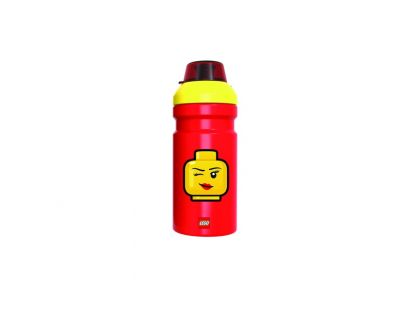 LEGO Iconic Girl láhev na pití transparentní - žlutá červená