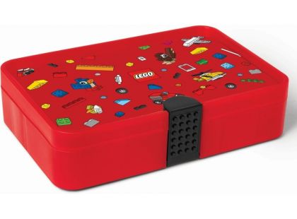 LEGO Iconic úložný box s přihrádkami červená
