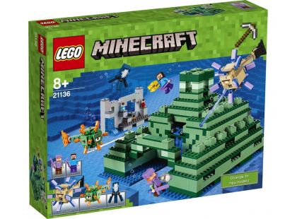 LEGO Minecraft 21136 Památník v oceánu - Poškozený obal