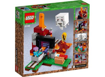LEGO Minecraft 21143 Podzemní brána - Poškozený obal