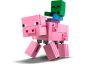 LEGO Minecraft 21157 Velká figurka: Prase s malou zombie 3