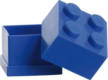 LEGO Mini Box 4,6x4,6x4,3cm Modrá