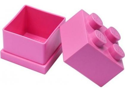 LEGO Mini Box 4,6x4,6x4,3cm Růžová