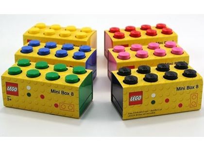 LEGO Mini Box 4,6x9,3x4,3cm Růžová