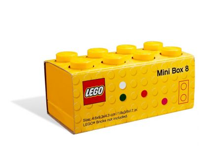 LEGO Mini Box 4,6x9,3x4,3cm Žlutá