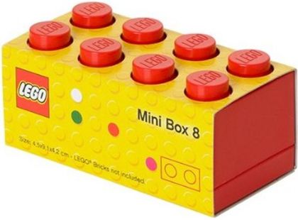 LEGO Mini Box 4,6x9,3x4,3cm Červená