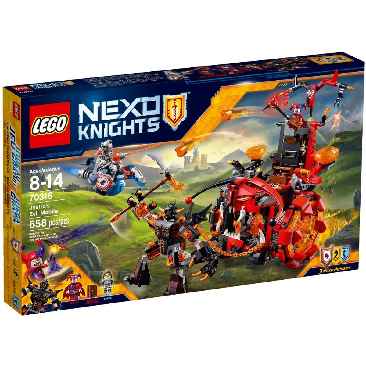 LEGO Nexo Knights 70316 Jestrovo hrozivé vozidlo - Poškozený obal