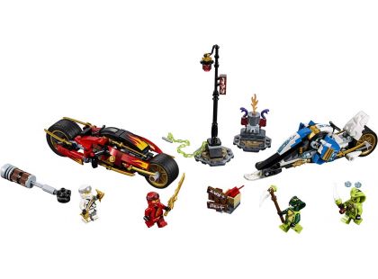 LEGO Ninjago 70667 Kaiova motorka s čepelemi a Zaneův sněžný vůz