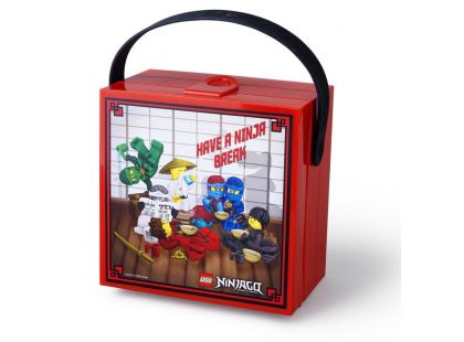 LEGO Ninjago box s rukojetí červený