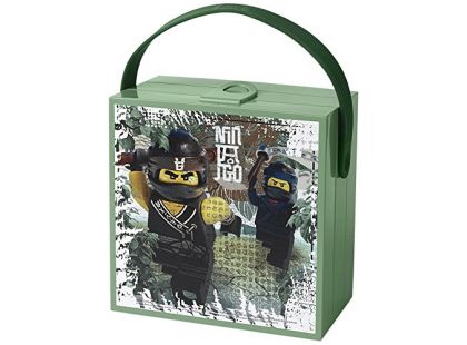 LEGO Ninjago Movie box s rukojetí army zelená