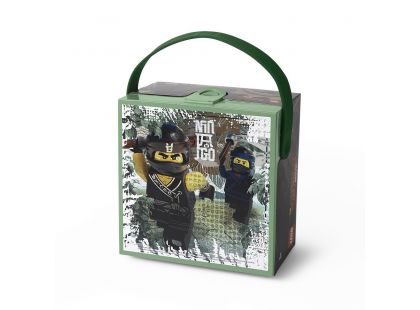 LEGO Ninjago Movie box s rukojetí army zelená