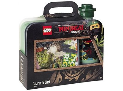 LEGO Ninjago Movie svačinový set (láhev a box) army zelená