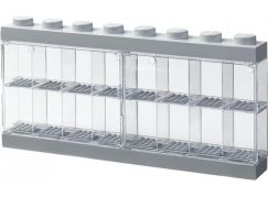 LEGO® sběratelská skříňka na 16 minifigurek - šedá