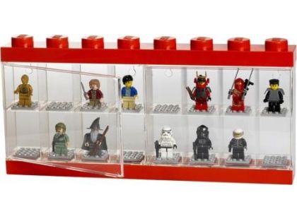 LEGO Sběratelská skříňka na 16 minifigurek Červená