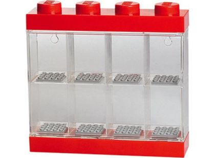 LEGO® sběratelská skříňka na 8 minifigurek - červená