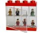 LEGO® sběratelská skříňka na 8 minifigurek - červená 2