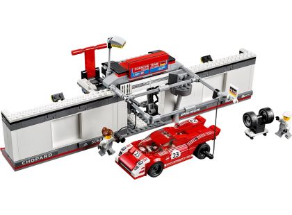 LEGO Speed Champions 75876 Porsche 919 Hybrid a 917K ulička v boxech