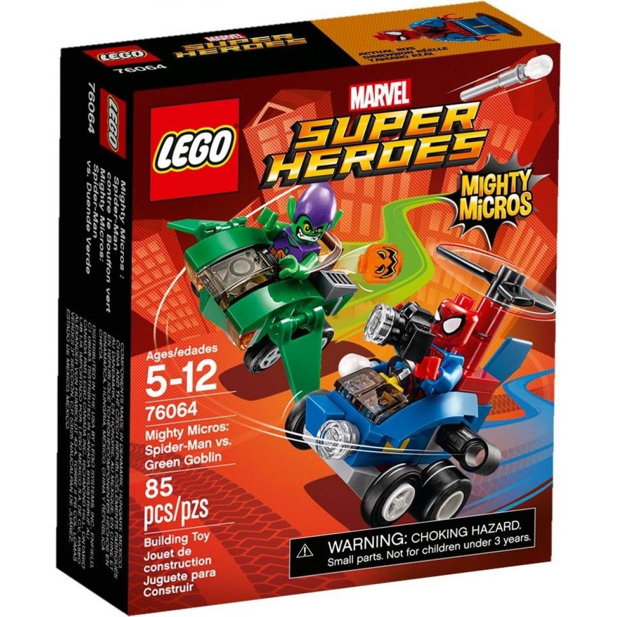 LEGO Super Heroes 76064 Mighty Micros: Spiderman vs. Green Goblin