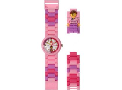 LEGO Time Teacher Výuková stavebnice hodin + hodinky růžové
