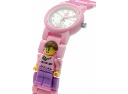 LEGO Time Teacher Výuková stavebnice hodin + hodinky růžové