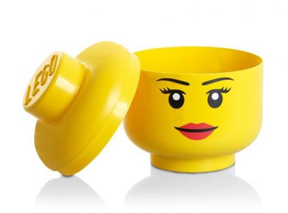 LEGO® úložná hlava velikost S dívka