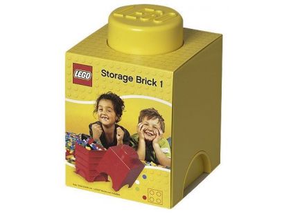 LEGO® Úložný box 12,5 x 12,5 x 18 cm Žlutý